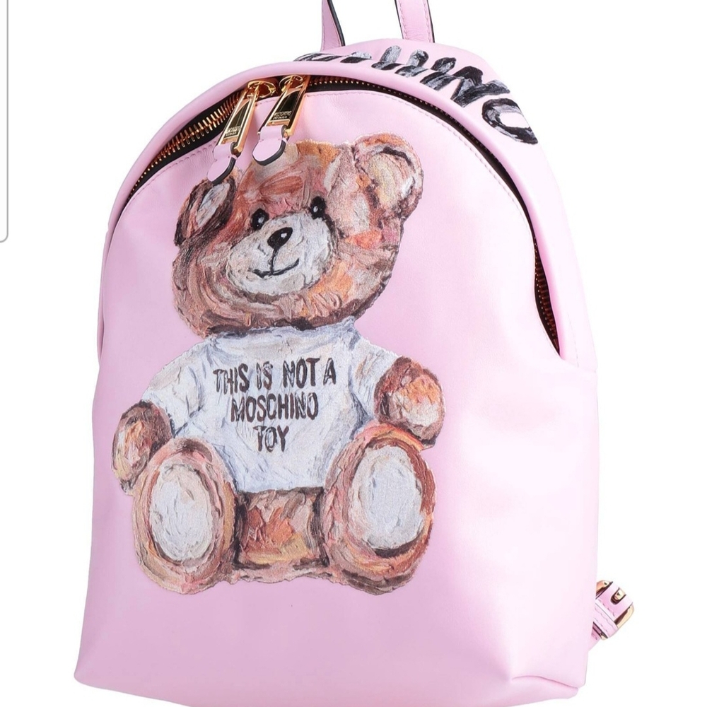 Moschino Pink Teddy Bear Backpack